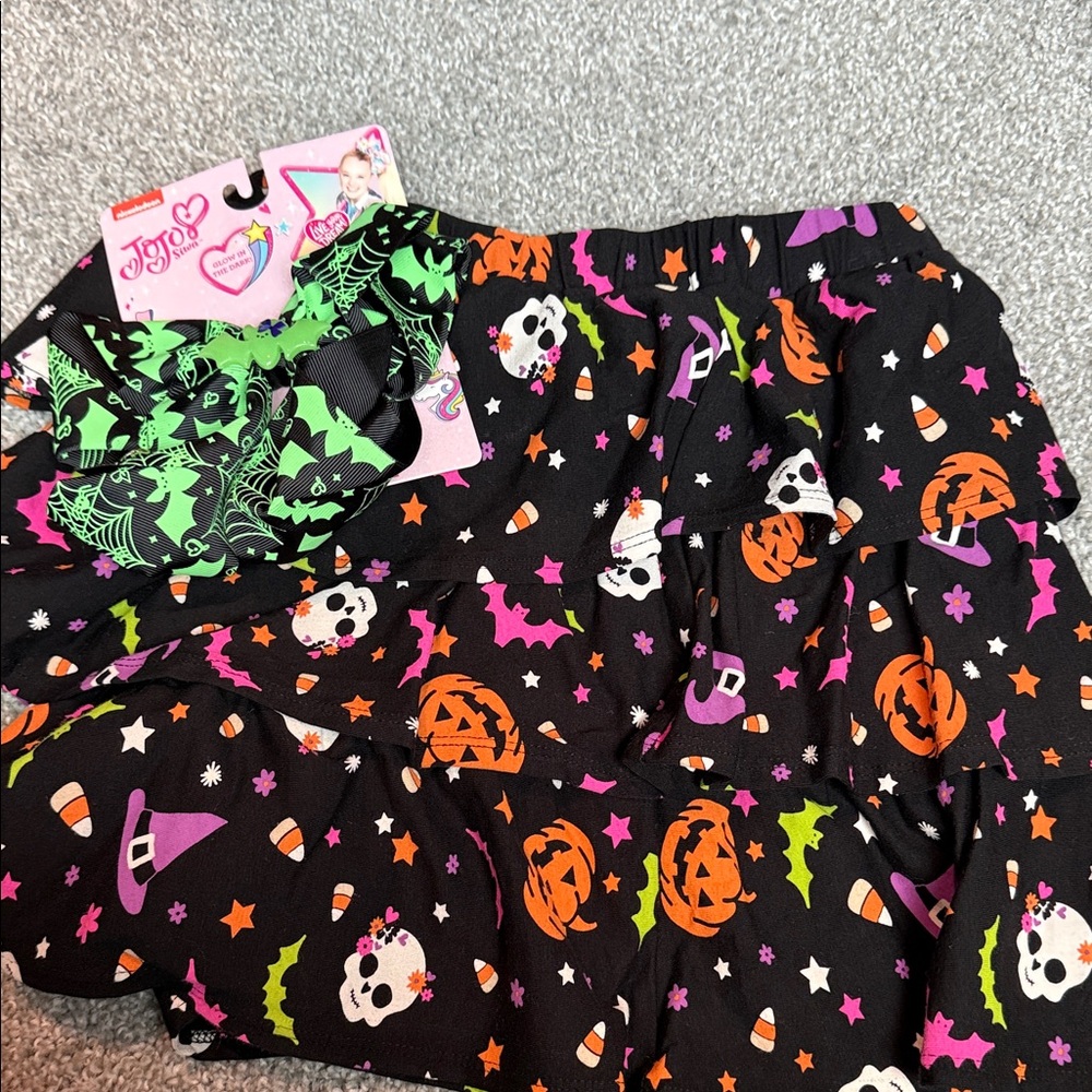 JoJo Siwa Black and Green Halloween Hair Bow